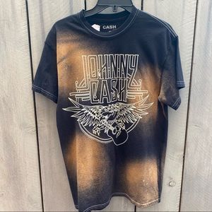 NWT Johnny Cash rock tee band tour shirt